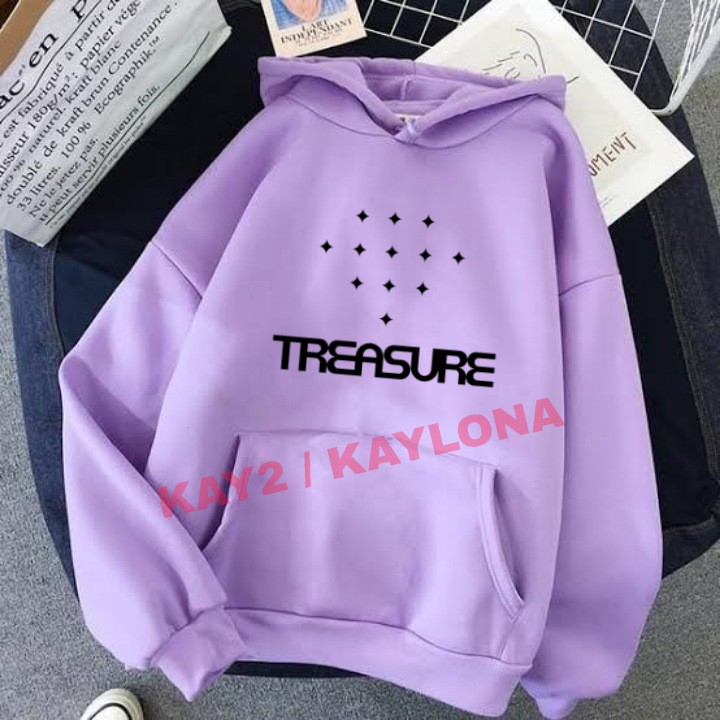 COD (BAYAR DI TEMPAT) HOODIE SWEATER KPOP TREASURE LOGO M