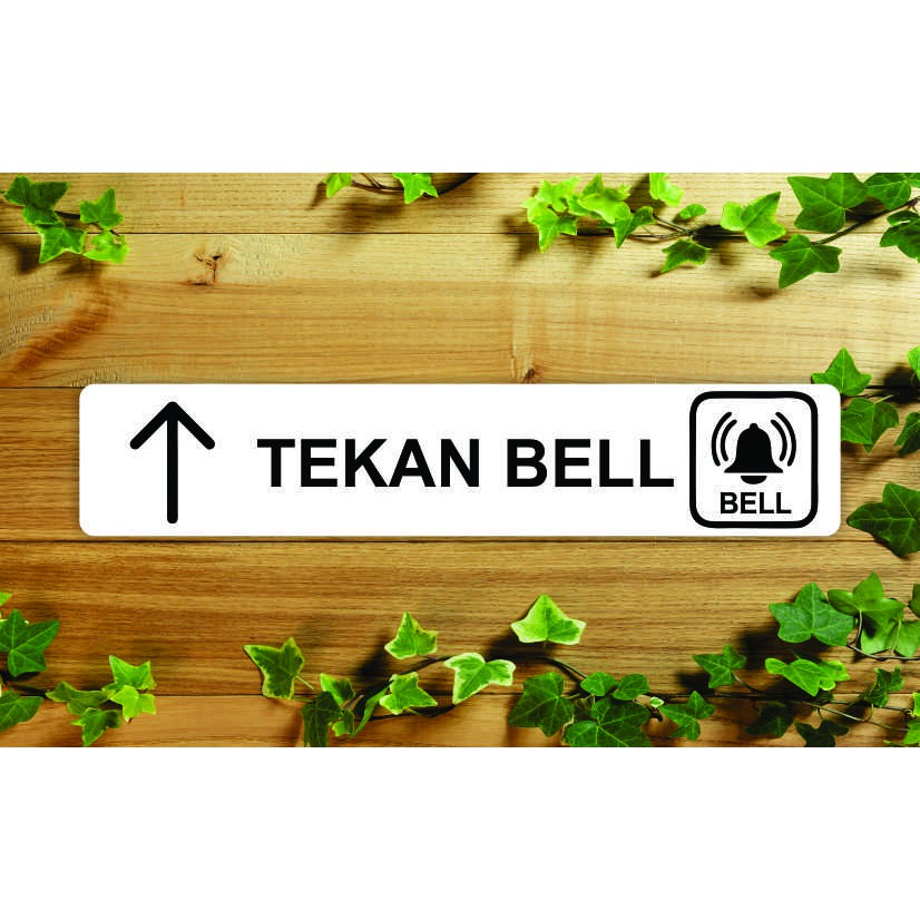 Tanda Bell Akrilik | Acrylic  water proof  Solusi tepat agar kurir atau tamu tidak teriak TERIAK