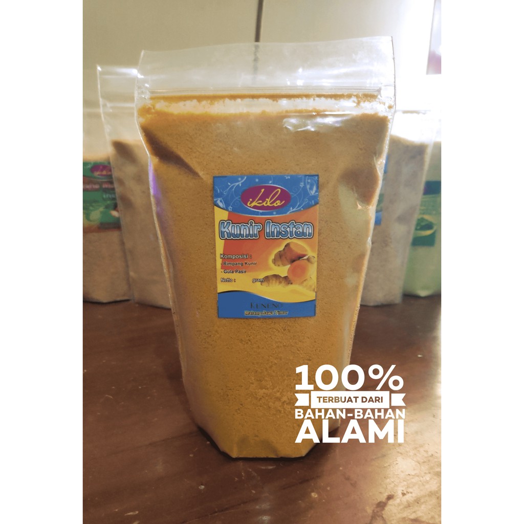 

Herbal Kunir Bubuk / Serbuk Instan / Kunyit Bubuk Instan Netto 220gr