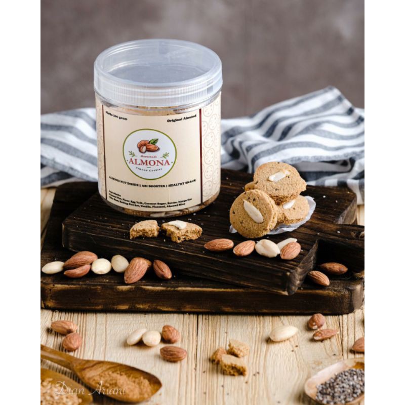 

Original Almond Cookies/Cemilan Sehat/Booster ASI tanpa gula