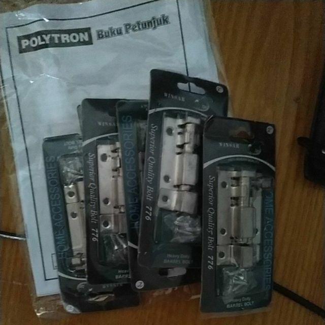 Kunci Grendel Jendela Stainless Steel / Slot Selot Pintu Rumah Kecil Murah Bagus