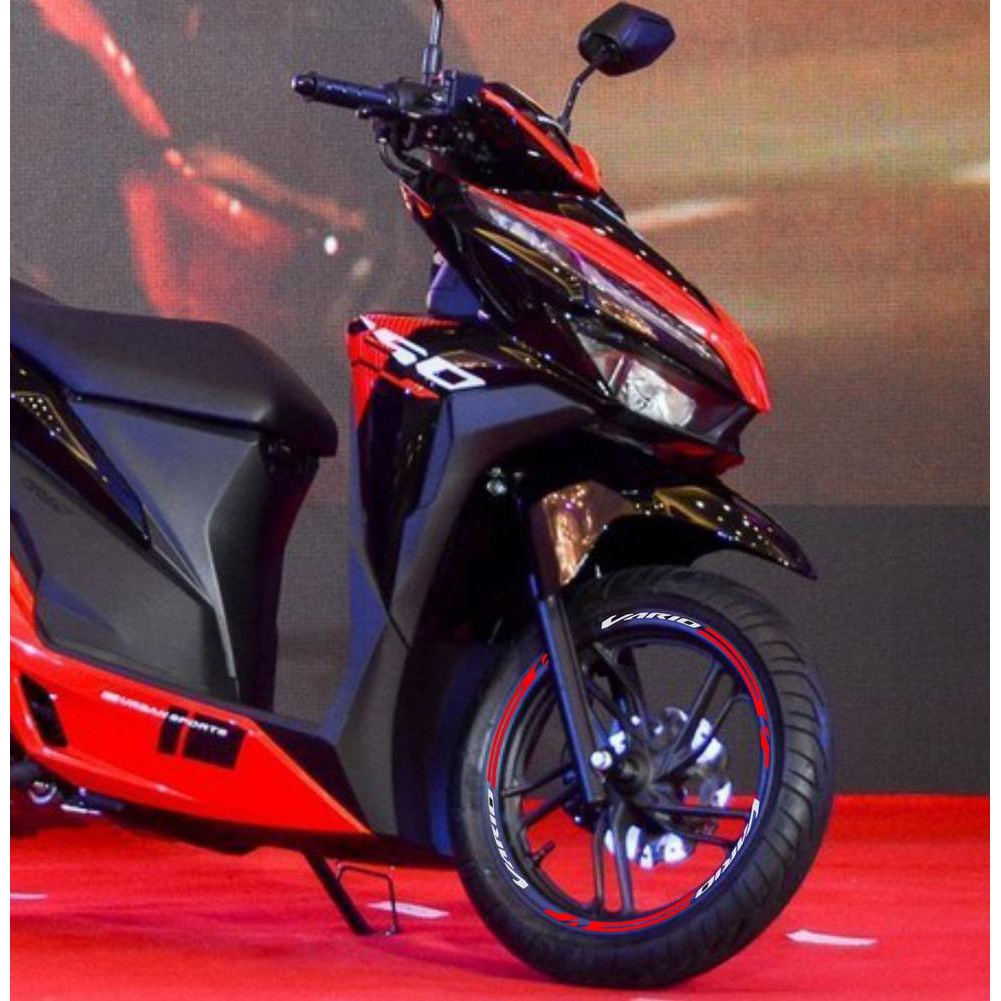 Stiker Velg Sticker Decal Motor Honda Vario 125 150 2019 Untuk Velk Ring 14 Merah Putih Shopee Indonesia
