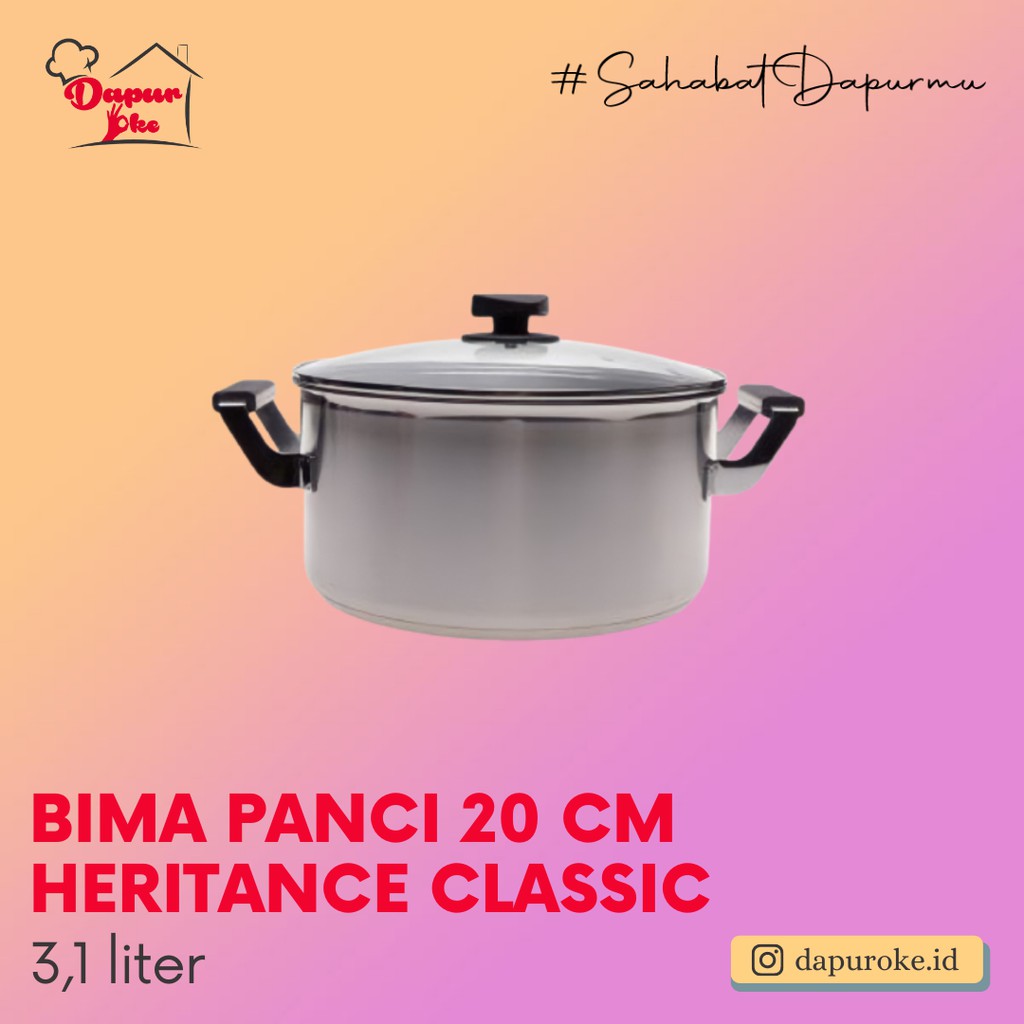 Bima Panci 20 Cm Heritance Classic / Saucepot Stainless