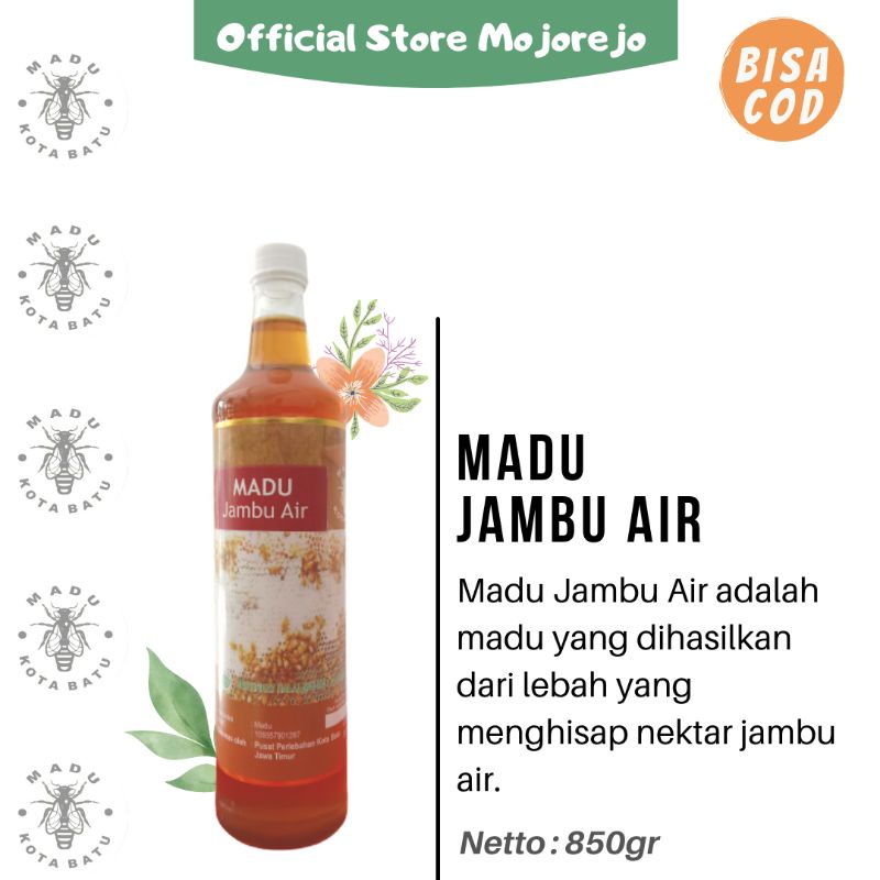 

Madu Murni Nektar Bunga Jambu Air Botol kaca 850gr