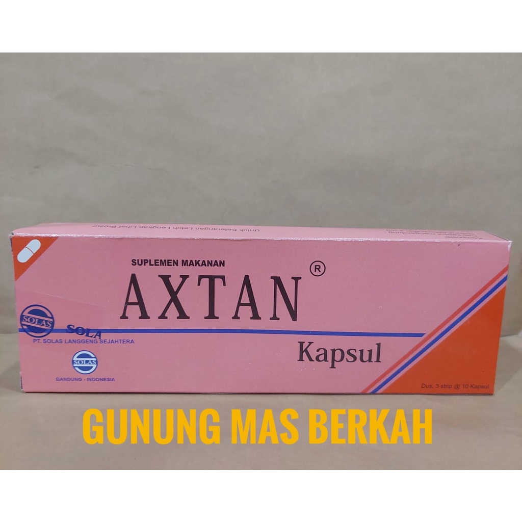 AXTAN axtan Axtan Kapsul - Antioksidan untuk mencegah kerusakan sel-sel tubuh karena radikal bebas