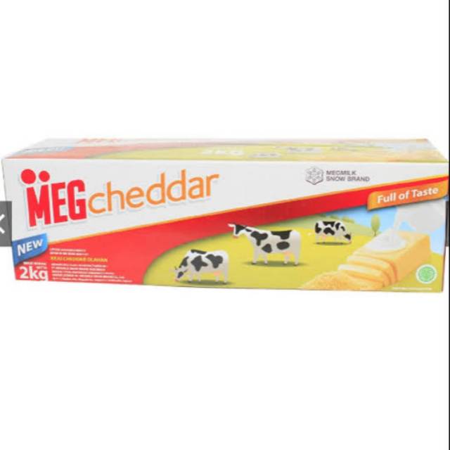 Keju Cheddar Meg merah 2 kg