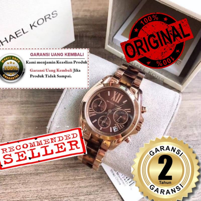 JAM TANGAN PRIA WANITA | RANTAI | KULIT | KARET | MURAH | MICHAEL KORS - TIPE MK-5944 STRAP ALL STAI