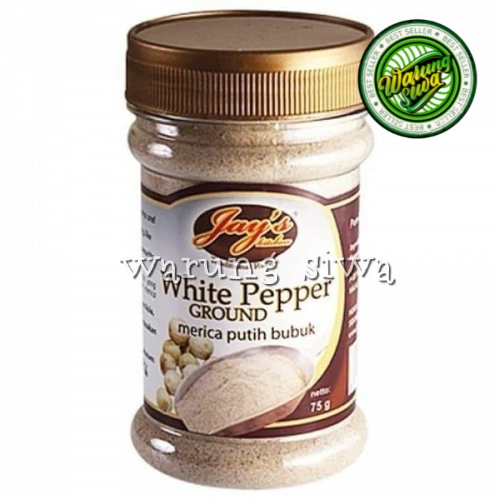

bumbu jay's white pepper ground - merica putih bubuk 75 gram btl