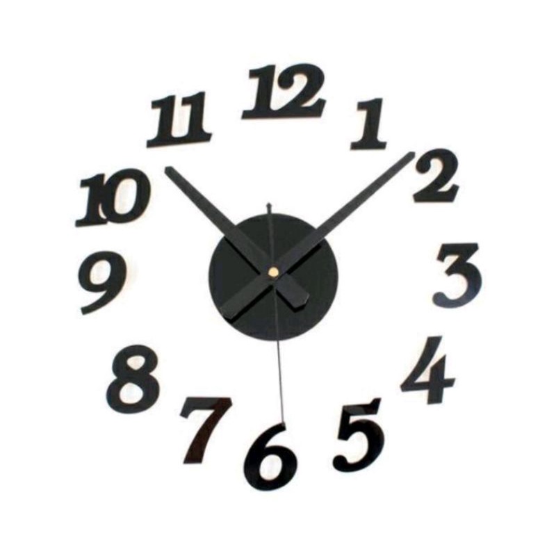 Jual jam dinding tempel diy JAM DINDING TEMPEL DIY ANALOG 3D MODERN