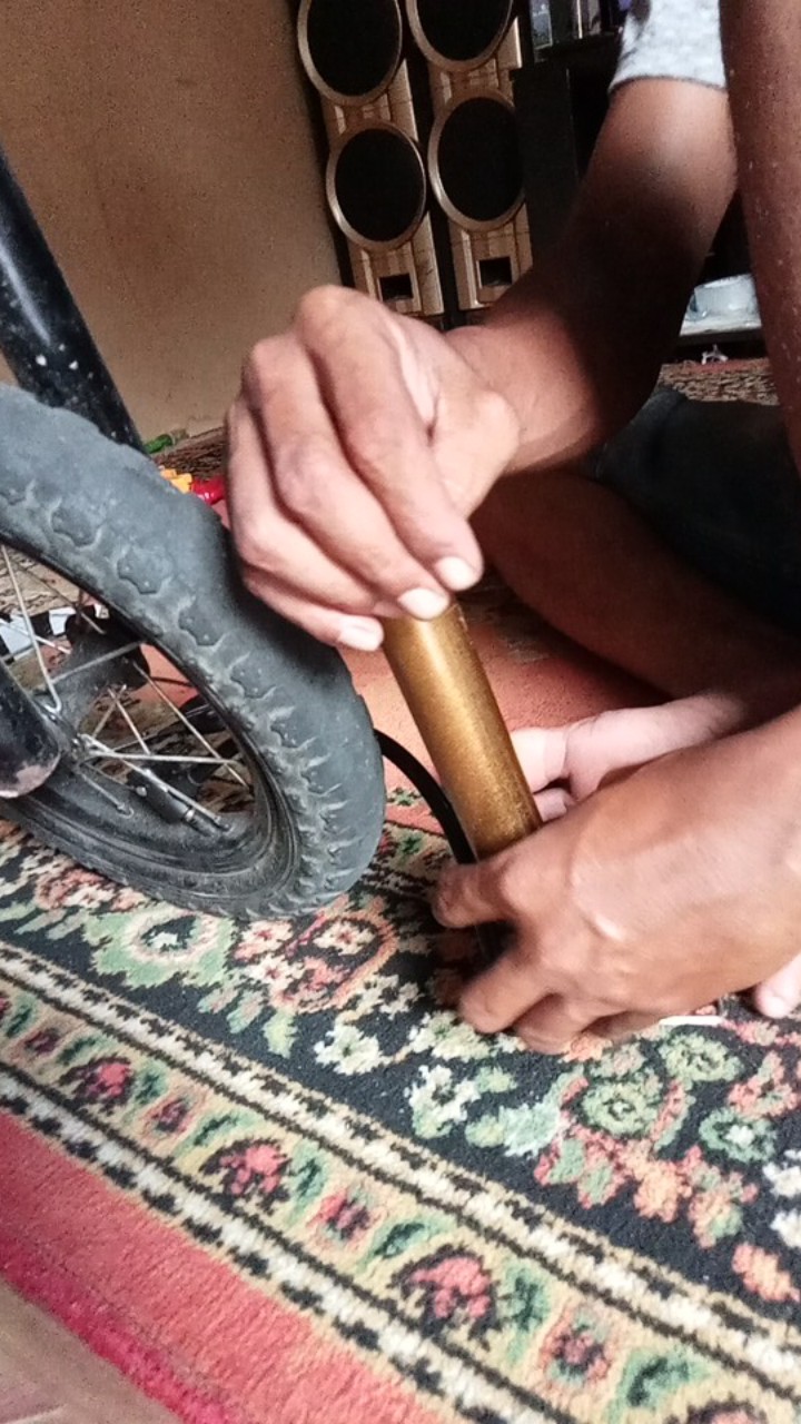 Pompa Angin Mini Tabung Sepeda Lipat Balap Gunung Motor Bola Portabel Spart Part