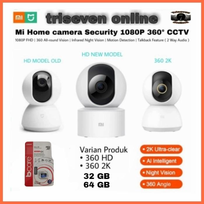 Cam Xiaomi Camera 360 2K/1080P-Xiaomi Cctv Mi Home Scurity Camera 360