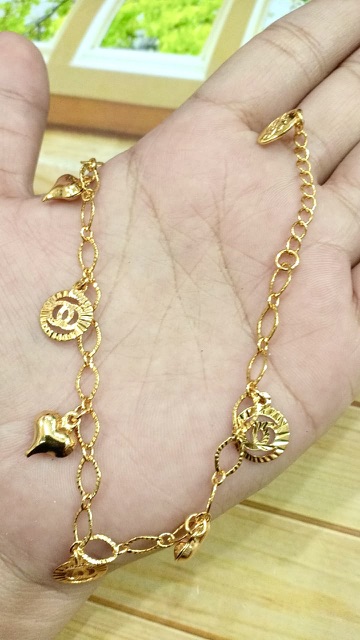 Gelang tangan wanita // gelang wanita lapis emas // gelang jurai jurai // replika emas