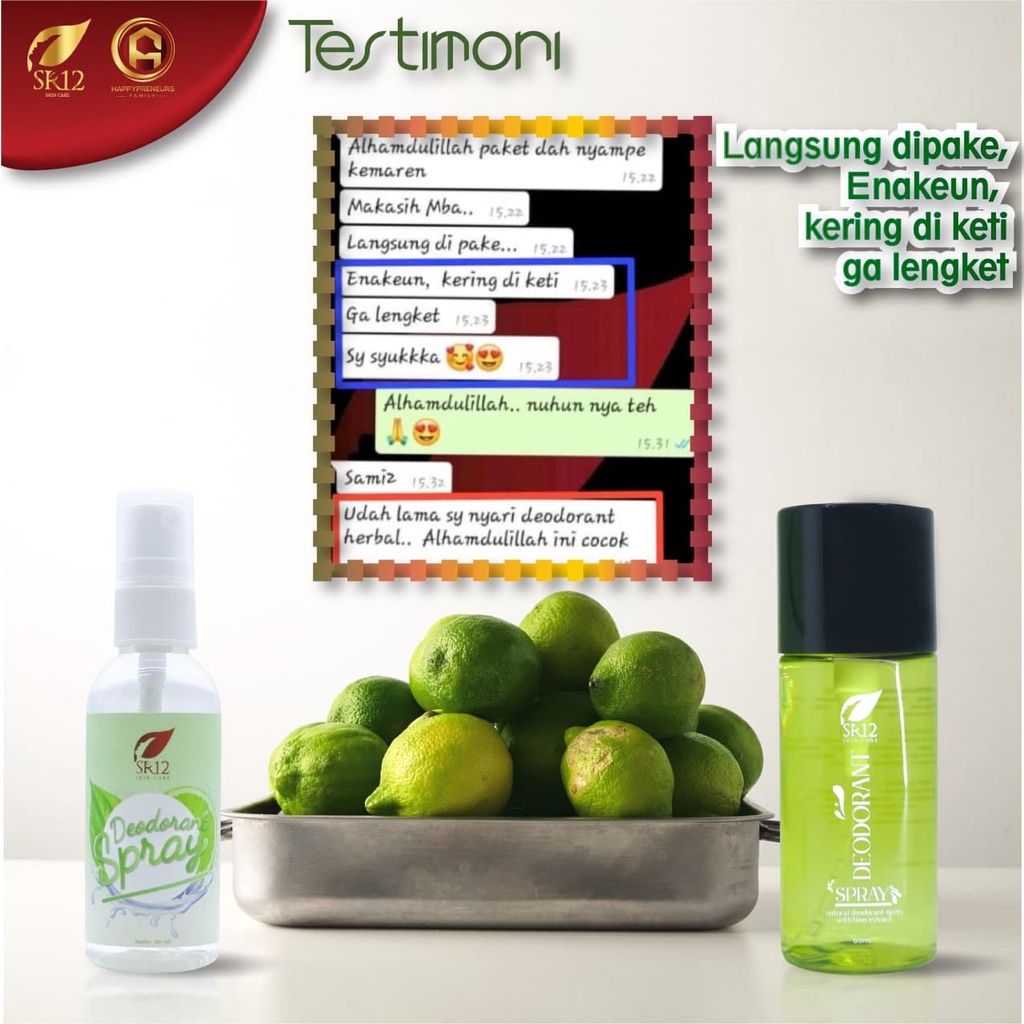 DEODORANT SPRAY SR12 / AMPUH ATASI BAU BADAN / MENCERAHLAN KETIAK / DEODORANT HERBAL / Deodorant original / deodorant premium / deodorant berkualitas / deodorant termurah / deodorant terlaris / deodorant bagus / deodorant bpom / saudagarsr12