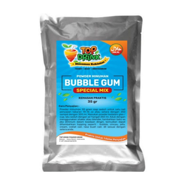 

Serbuk Minuman Special Mix Rasa BUBBLE GUM Sachet 35 Gram