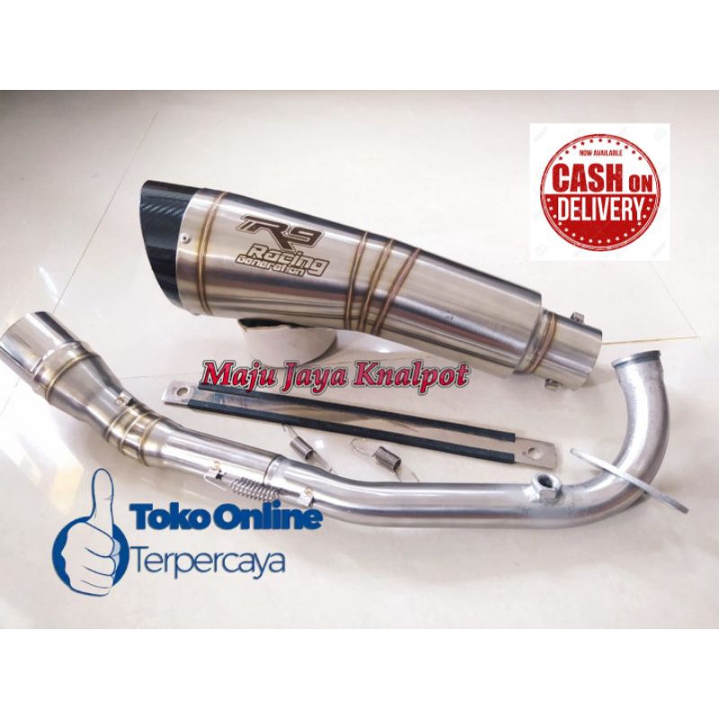KNALPOT RACING R9 H2 HONDA VARIO 160 NEW PCX 160 NEW SENSOR FULSET