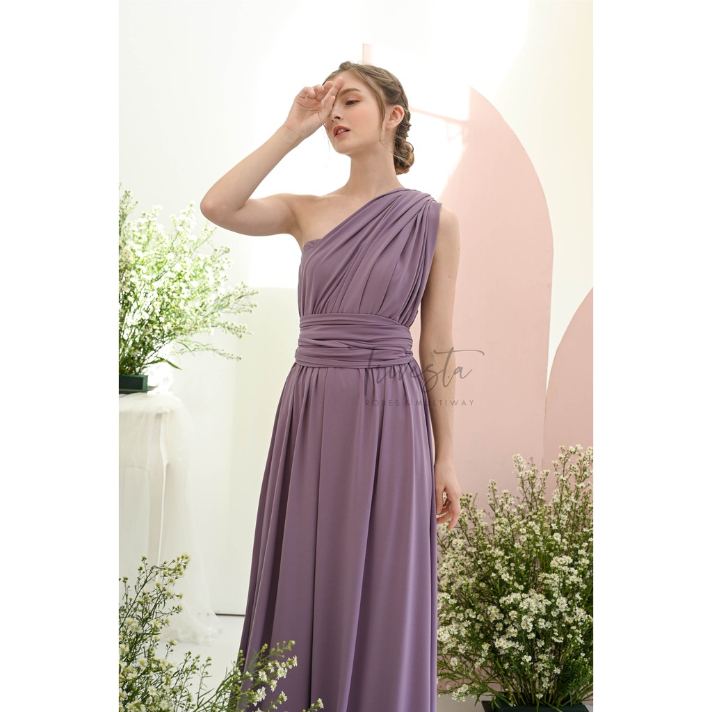 MAXI | MAUVE | MULTIWAY INFINITY CONVERTIBLE DRESS | FREE KEMBEN &amp; SPECIAL LONG SCRAFT