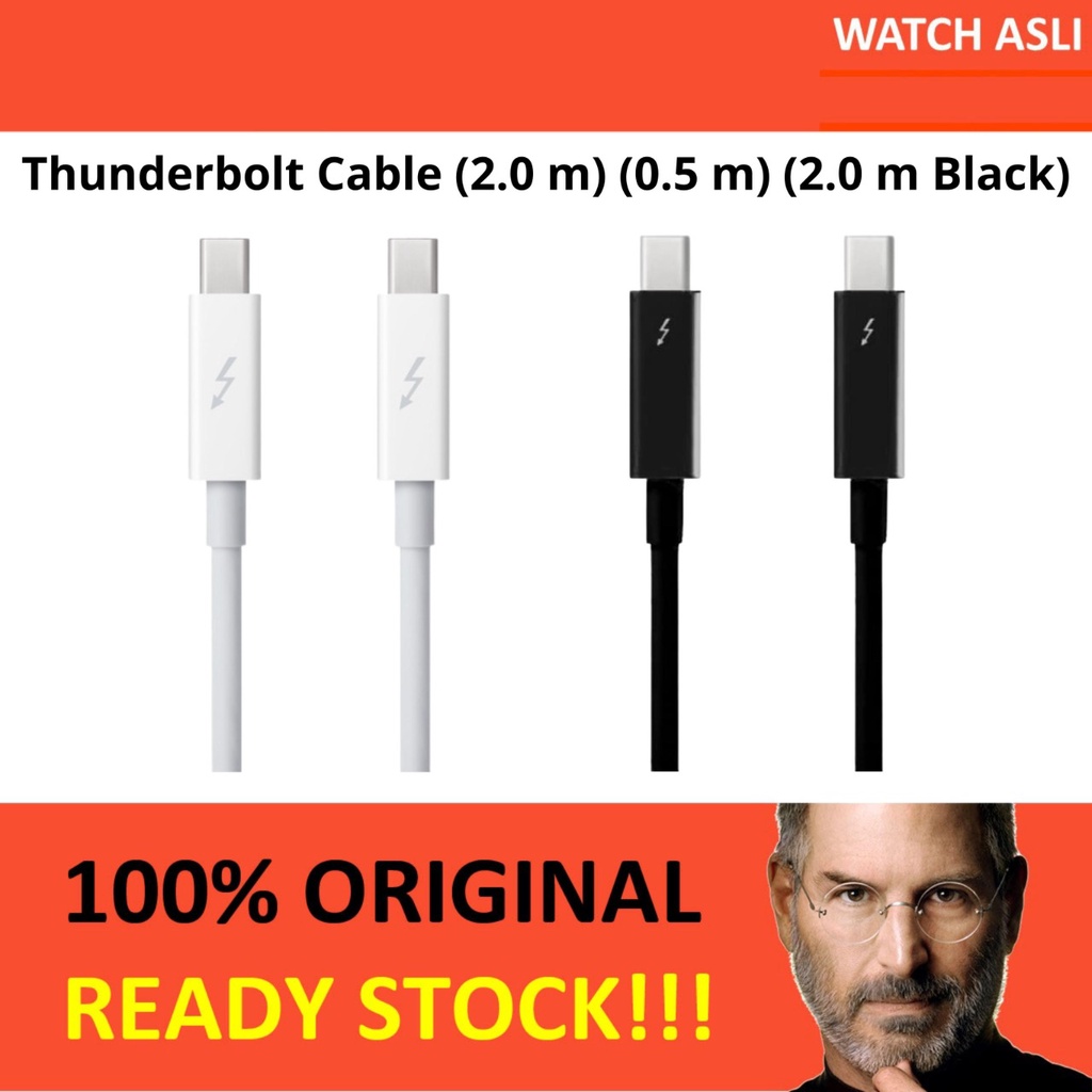 New Apple Thunderbolt Cable 0.5 m / 2.0 m ORIGINAL