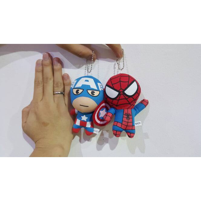 captain america / spiderman doll