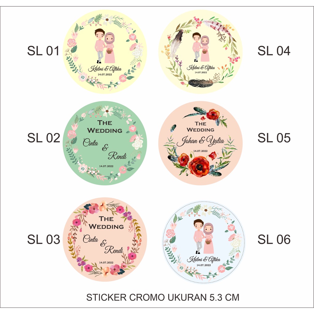 

STICKER LABEL WEDDING - UCAPAN TERIMA KASIH - SOUVENIR