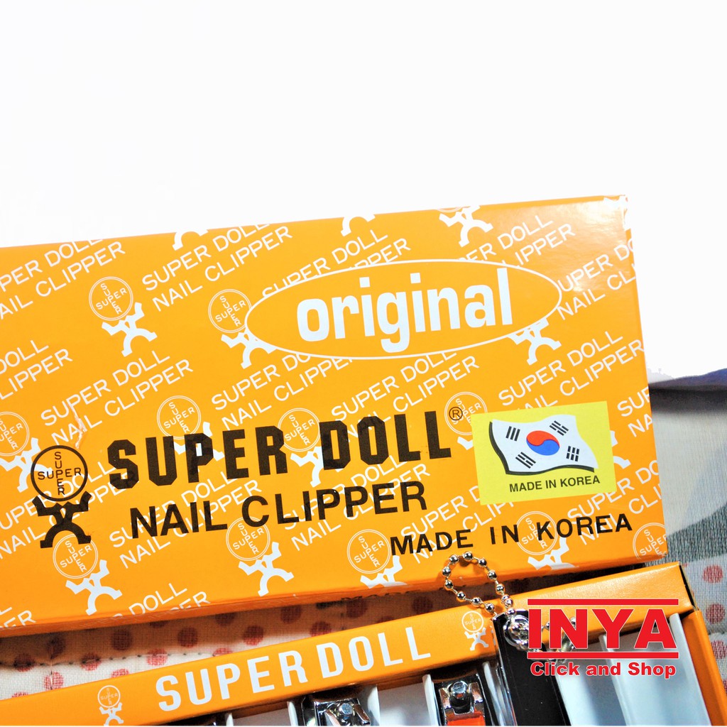 GUNTING KUKU SUPER DOLL SK-340 KECIL - STAINLESS NAIL CLIPPER 5.5cm isi 12pcs BOX - Lusin