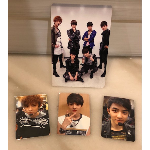 EXO MAMA SEHUN DO CHANYEOL OT6 EXO K OFFICIAL PHOTOCARDS RARE