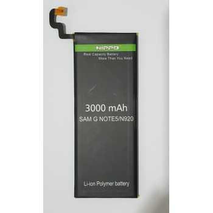 Baterai Hippo Samsung Galaxy Note 5 N920 3000 mAh Garasni Resmi