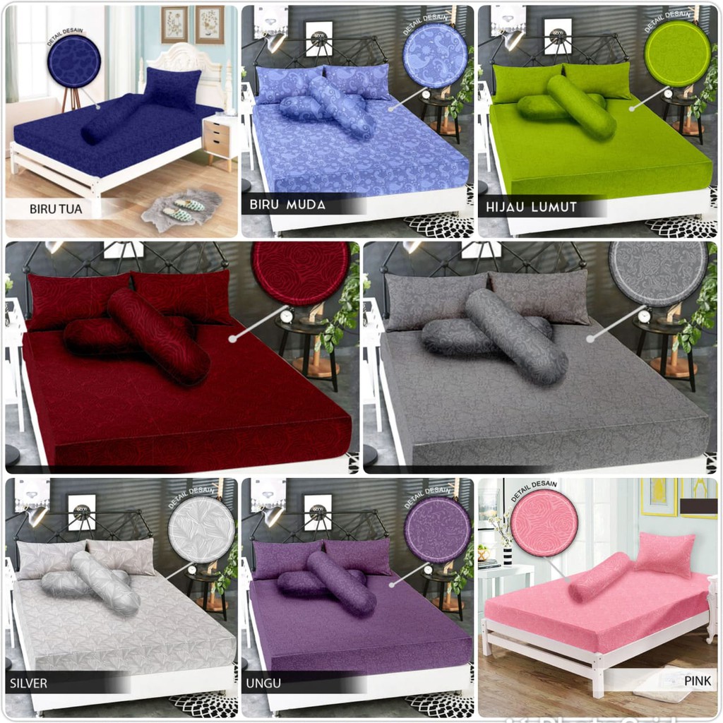 Sprei Katun Jacquard Motif Emboss Aesthetic New Quality