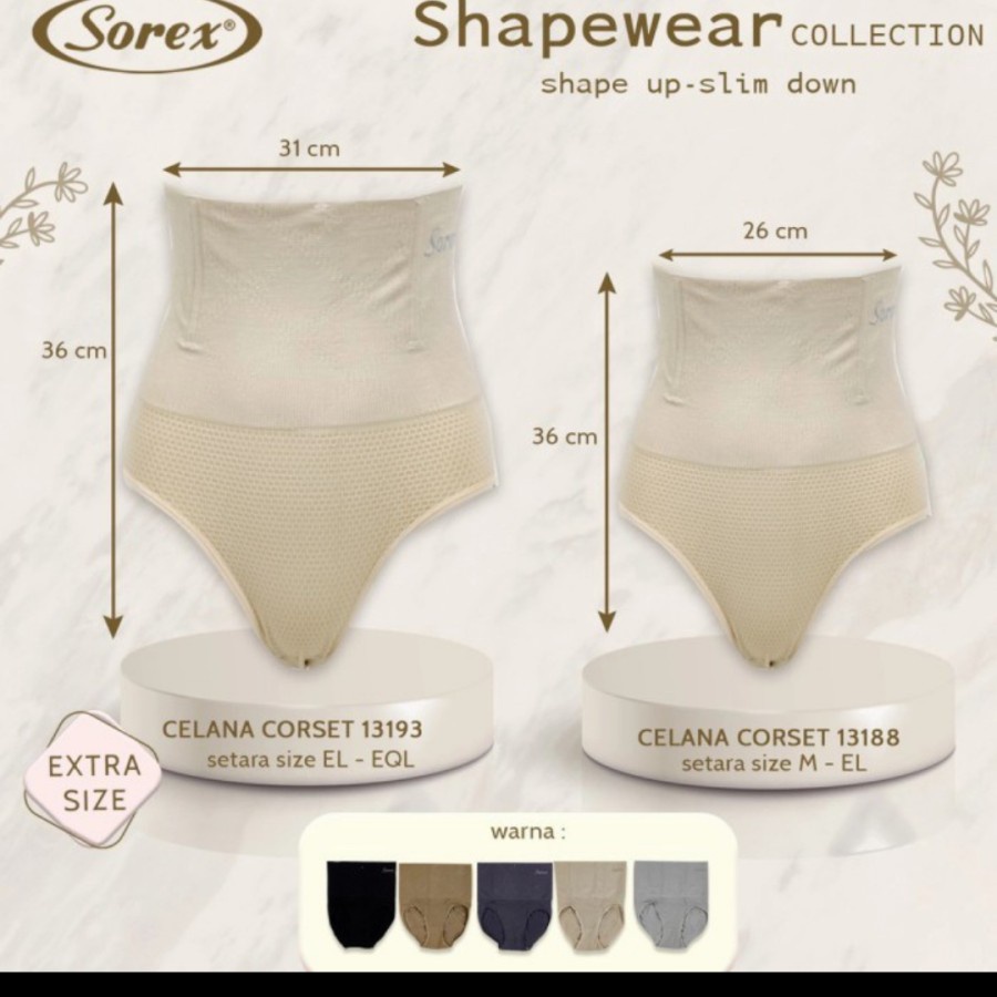 celana korset segitiga segiempat jumbo sorex 13192 13193 13194 extra size shapewear