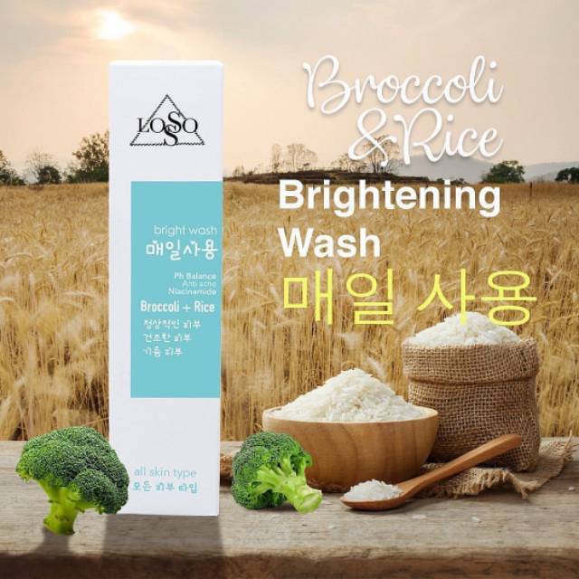 Losso Skin Broccoli n Rice Brightening Wash