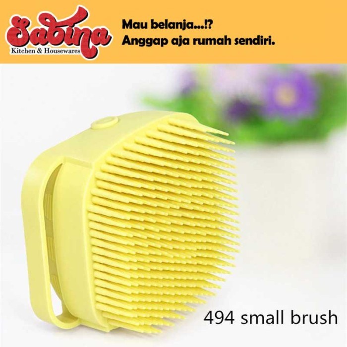 Sikat Mandi Badan Bath Brush Soap Container 80ml BWOHOPS