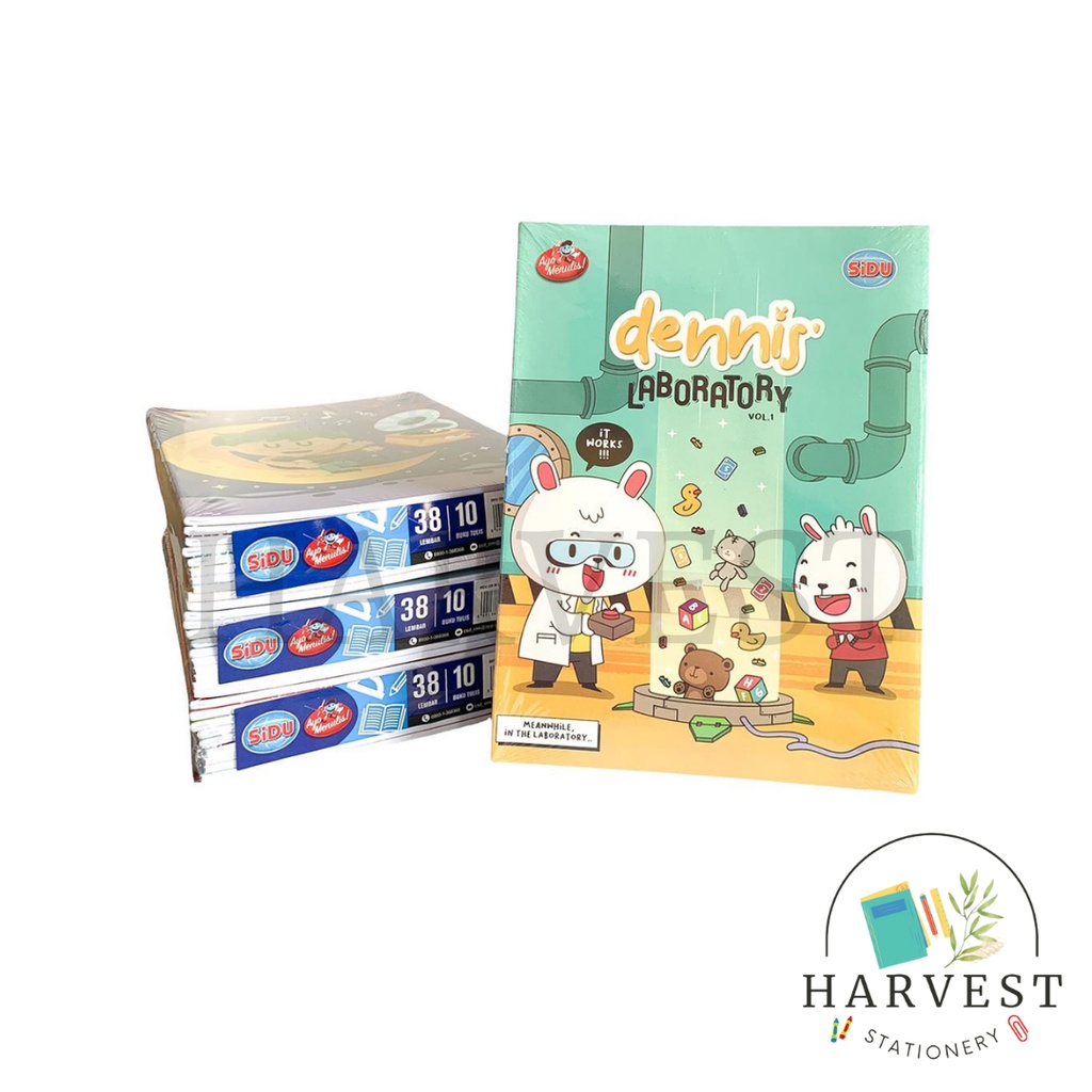 

Buku Tulis Sidu 38 Lembar 10 PCS / Buku Tulis Sinar Dunia