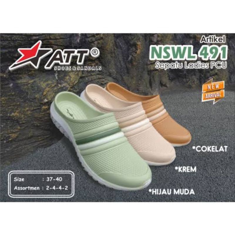 att nswl 491 sepatu selop depan  wanita