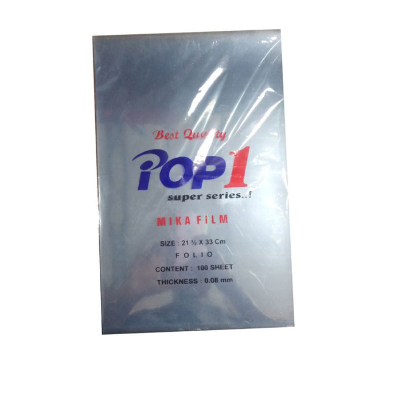 

Cover Mika Film/Plastik Jilid A4 F4 Folio 0,08 mm - 100 pcs