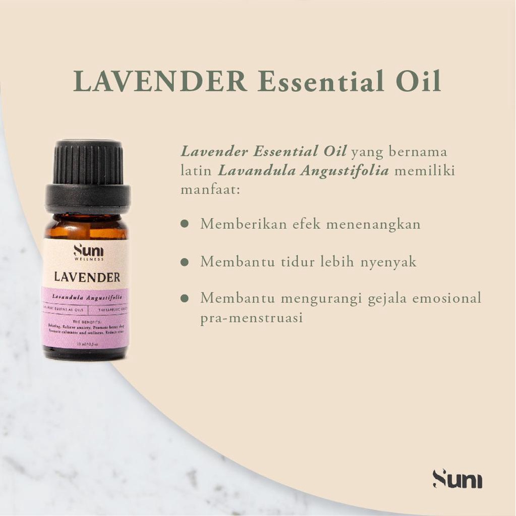 Suni Wellness Essential Oil Lavender 10ml - Lavender Essential Oil