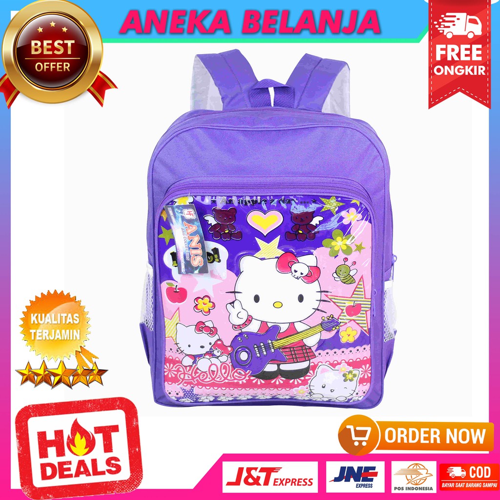 New Arrival Tas Gendong Khusus Anak Cewek Kartun Hello Kitty Kece Lucu Berkualitas Ekonomis Stylish