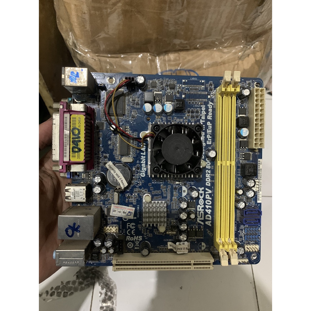 Paket Mobo intel atom  d410 arock mini itx ram 2gb ddr2