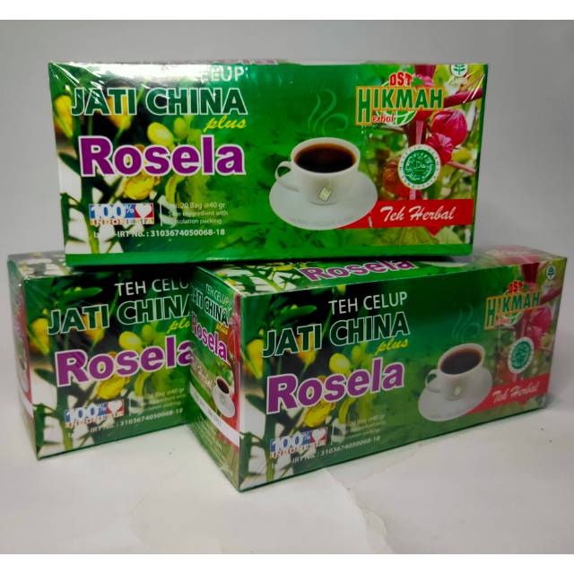 Grosir Teh Herbal Jati Cina plus Rosella 100% ORIGINAL