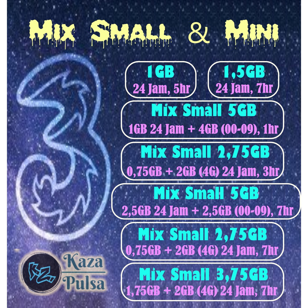 Harga 5gb tri mix Terbaru Jan 2026 | BigGo Indonesia