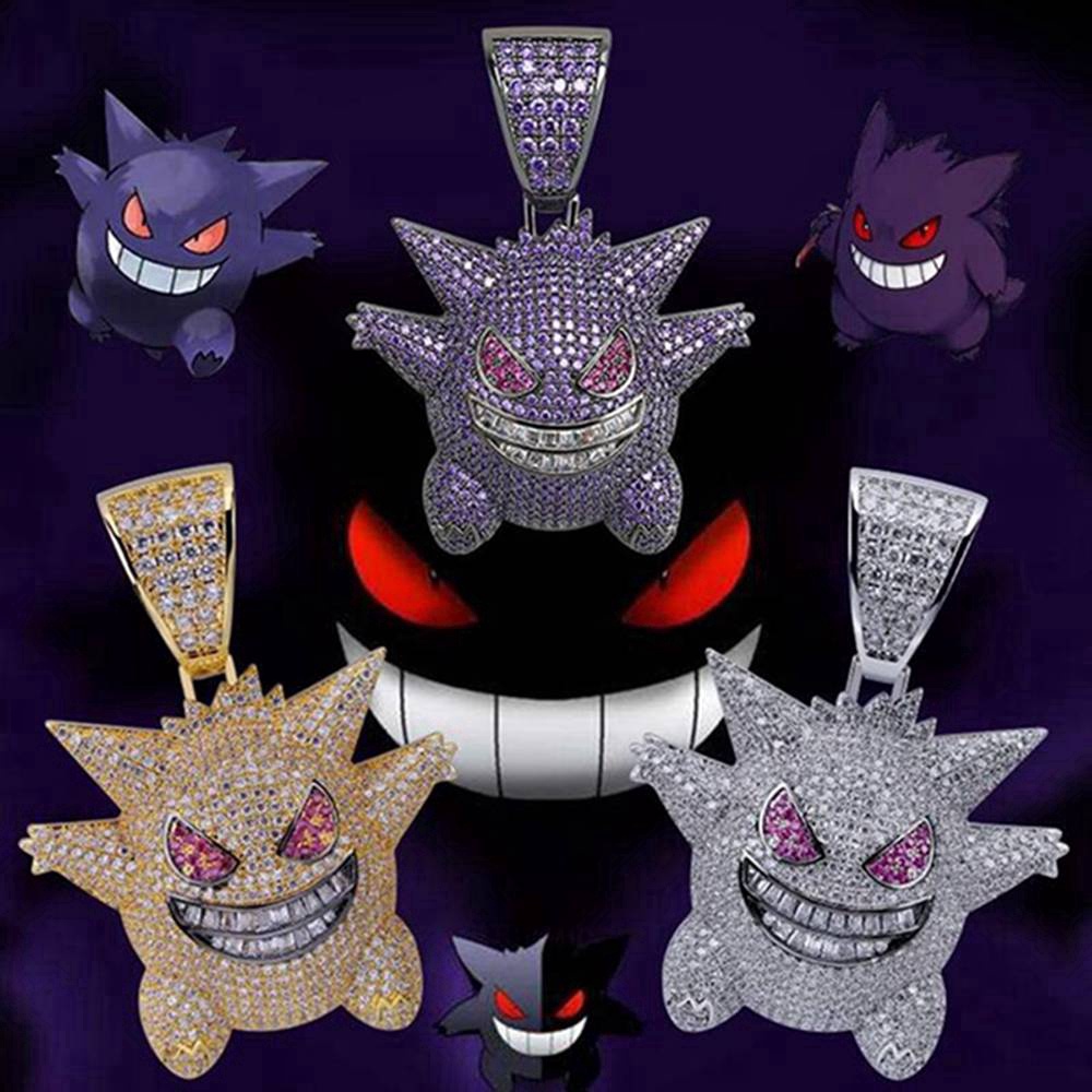 Kalung Liontin Anime Pokemon Ghost Untuk Pria Dan Wanita