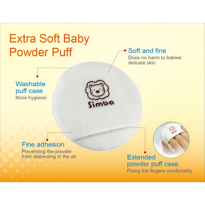 Simba Baby Powder Puff Spons Bedak Untuk Bayi