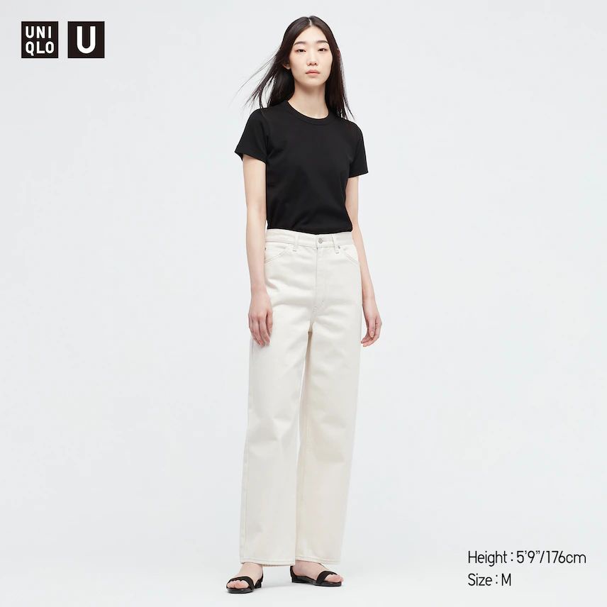 Uniqlo Crewneck Short Sleeve Tshirt-UNQ crew Black