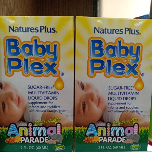 natures plus animal parade baby plex / 60ml / vitamin untuk bayi /multivitamin