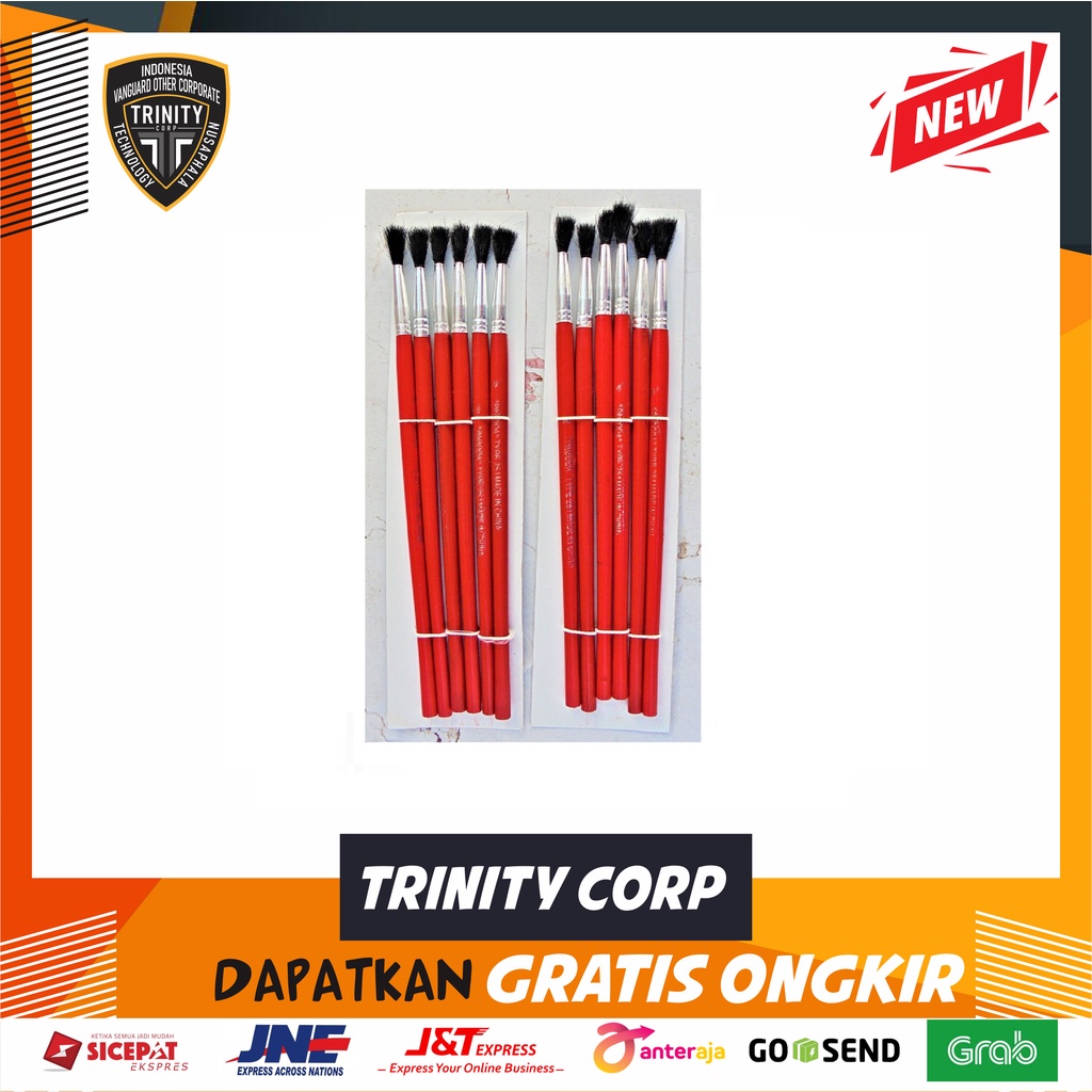 

KUAS LUKIS CAT AIR 251 ( 1 PACK = 6 PCS)