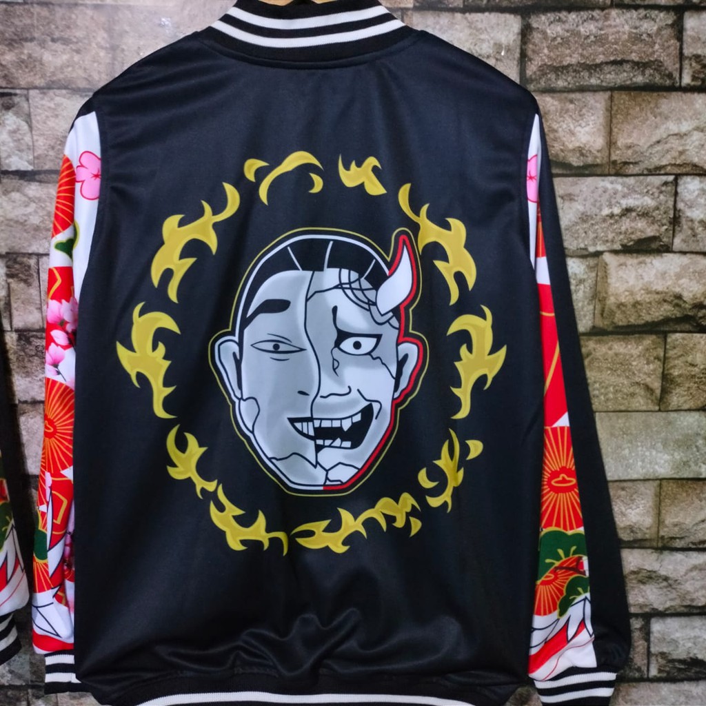 Jaket Bomber Angry Smiley Tokyo Revengers Original