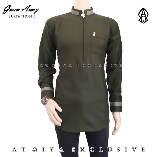 Kurta Atqiya Thobe 5 / Kurta kekinian / koko kurta / kurta Slimfit / kurta laki laki