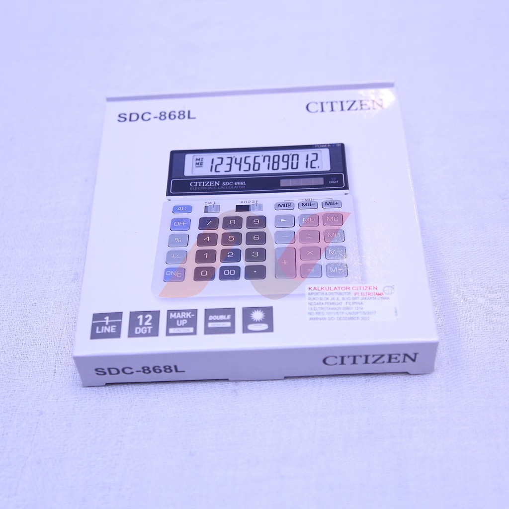 CITIZEN CALCULATOR SDC-868L