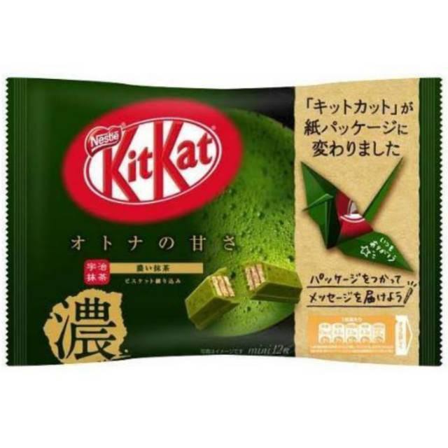 

COKELAT KITKAT MINI OTONA NO AMASA STRONG GREEN TEA 12P