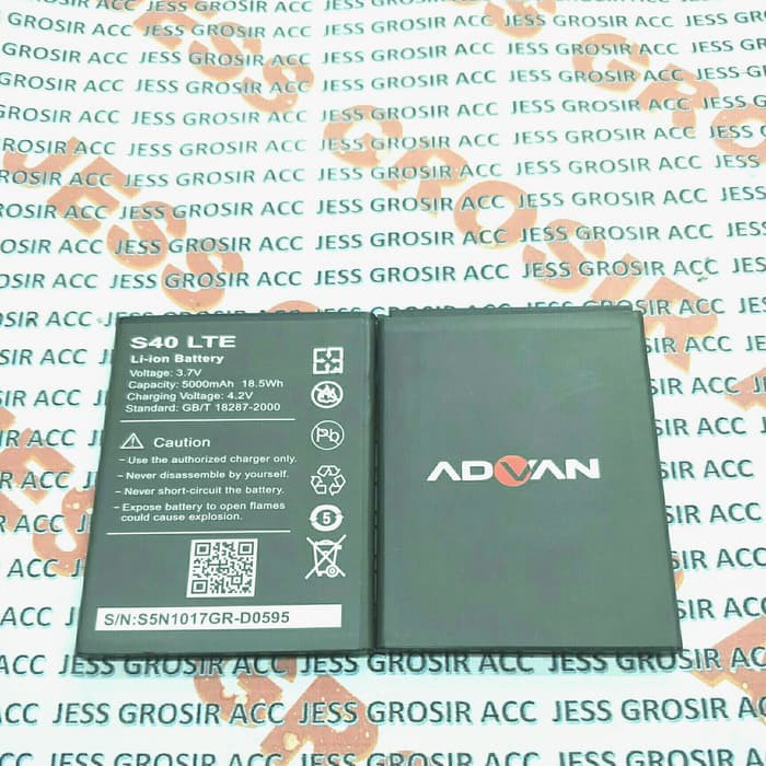 Baterai Battery Original ADVAN Vandroid S40 LTE , S40 4G , S4O New