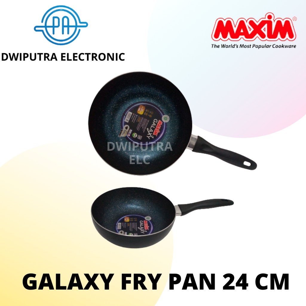 FRYPAN FRY PAN PANCI MASAK Maxim Galaxy 24cm Frypan Maxim Galaxy UKURAN 24CM Wajan Teflon Maxim