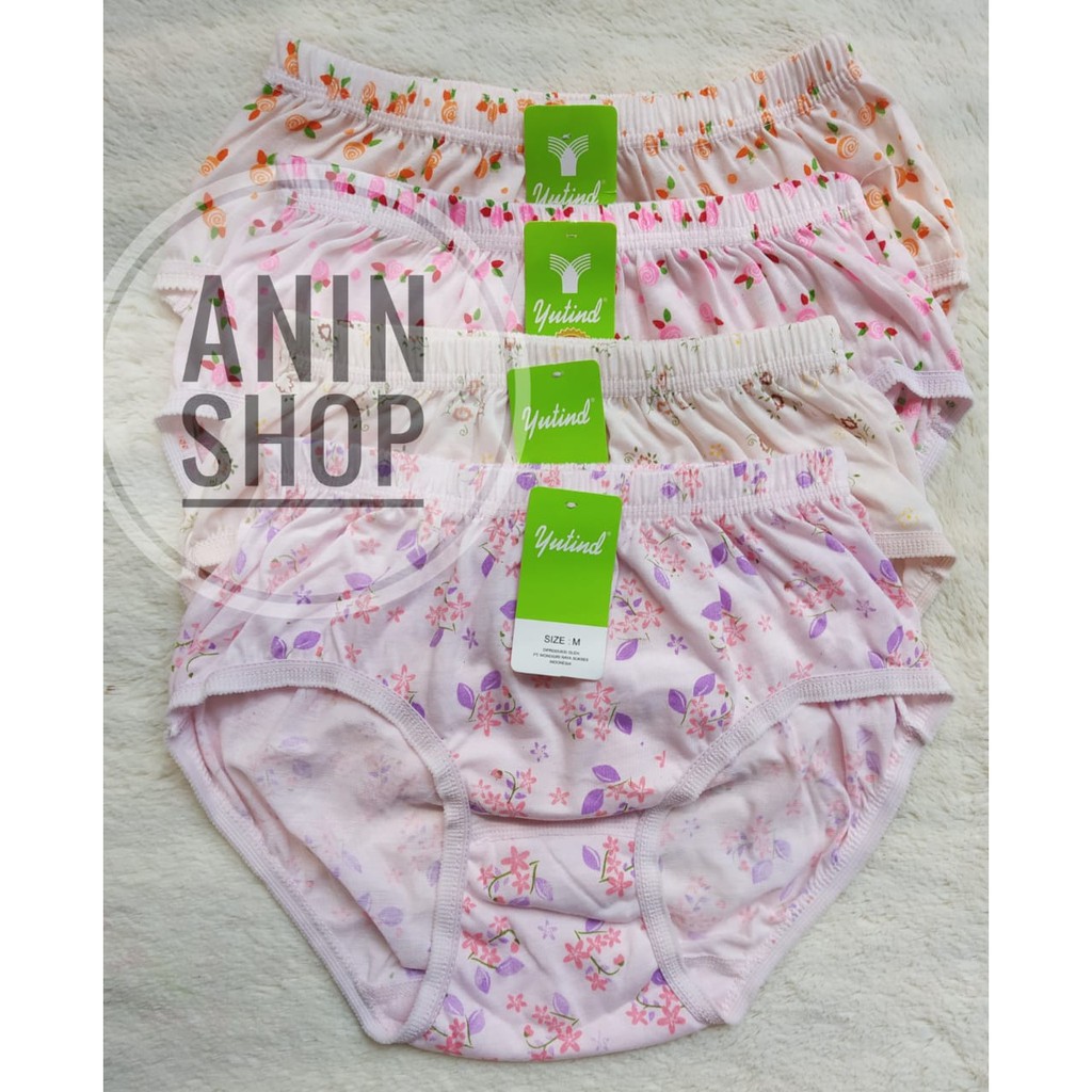 CD YUTIND PRINT | Celana Dalam Wanita Dewasa Karet Kerut Yutind | CD Yutind Sablon pakaian dalam